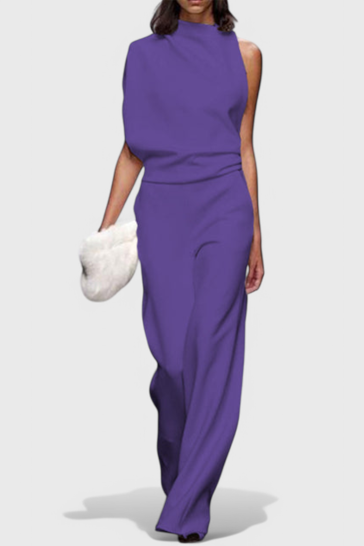 Agatha Wide-Leg Fluid Jumpsuit with a Flattering Silhouette