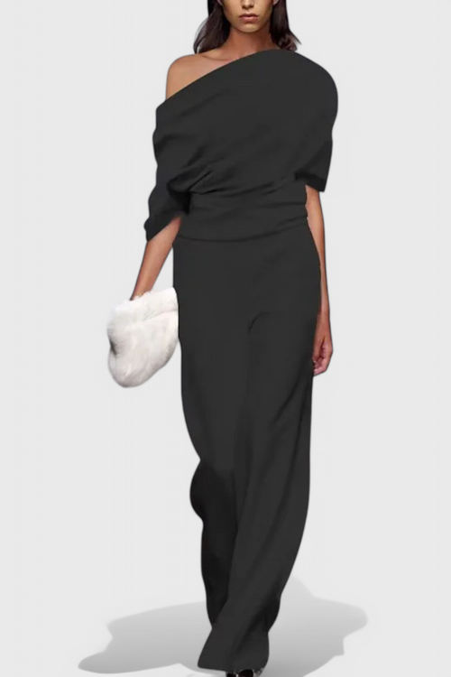 Agatha Wide-Leg Fluid Jumpsuit with a Flattering Silhouette